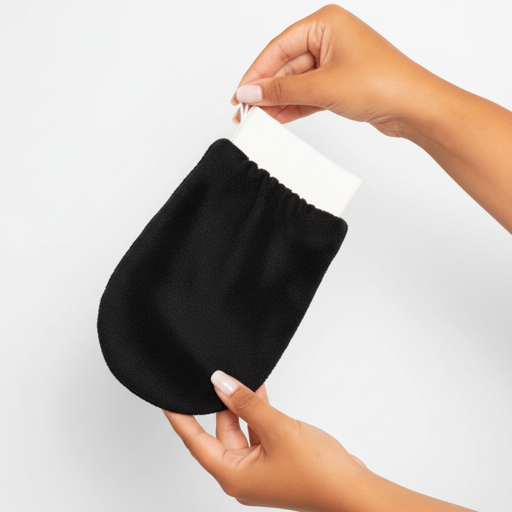 Gant Exfoliant Noir Doux